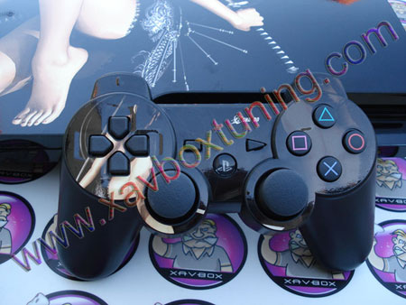 skin joystick et coque ps3 slim